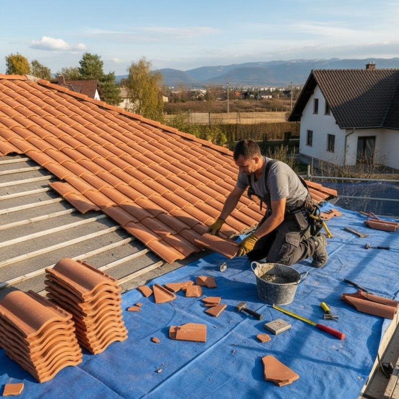 Tile Roof Installation detail